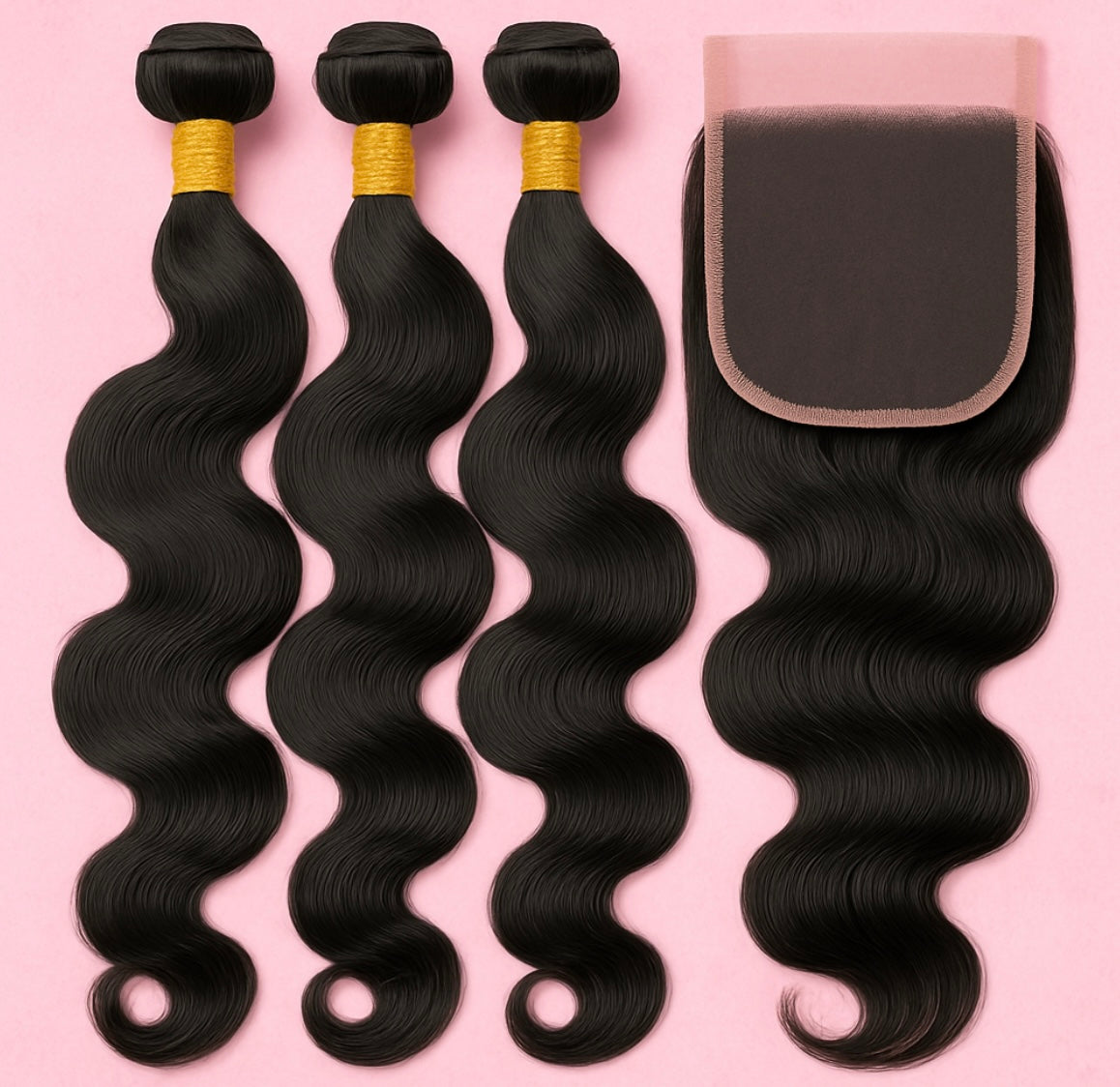 3 Bundle Deal + Free Closure HD 5X5 - TAMY DOLL HAIR